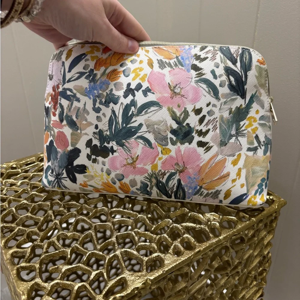 Ted Baker Floral Cosmetic Bag - White and Multicolor